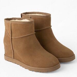 UGG Classic Femme Mini Wedge Boot in Chestnut Size 7